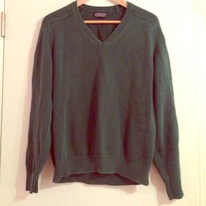 Green knit sweater