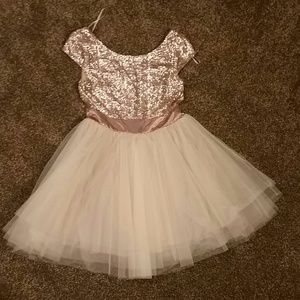 Sequins and tulle dress