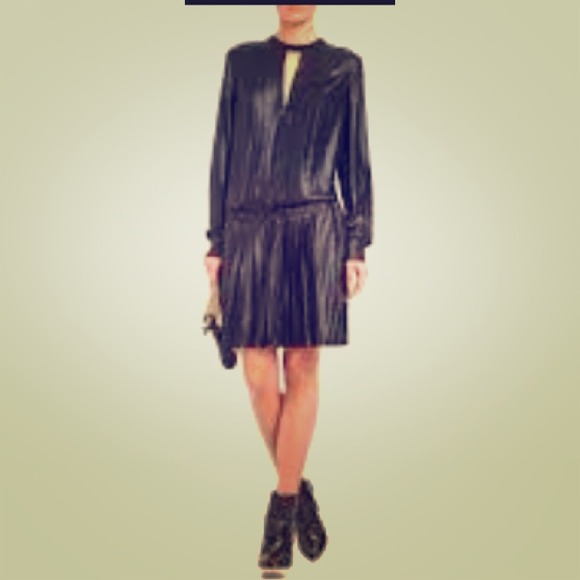 BCBG Max Azria Black Pleated Dress