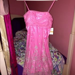 Pink party dress
