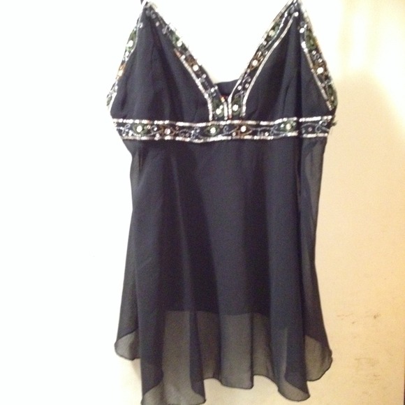 NWOT Embellished top with sequins