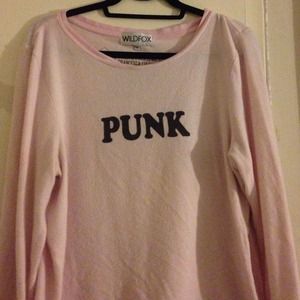 WILDFOX BABY PINK "PUNK" SWEATER