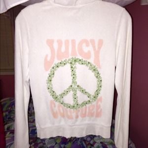 Juicy couture terry cloth zip up hoodie