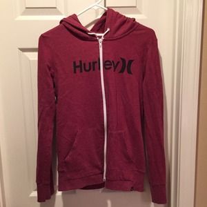 Hurley zip up hoodie