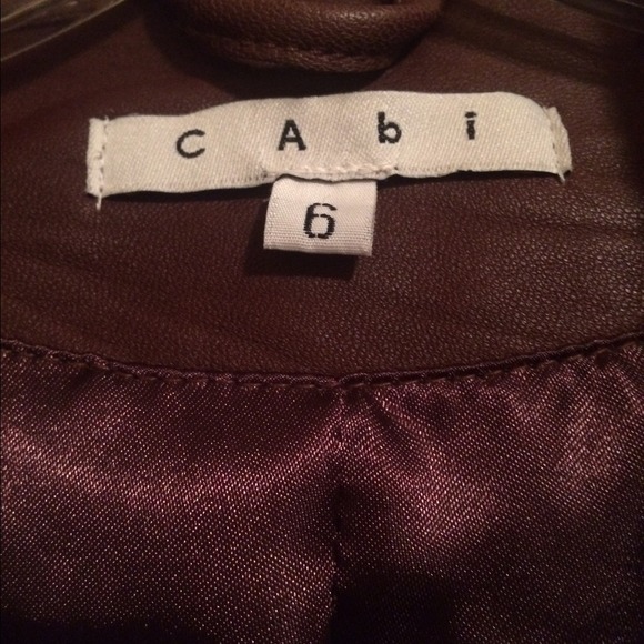 CABI Leather Jacket - Picture 3 of 4