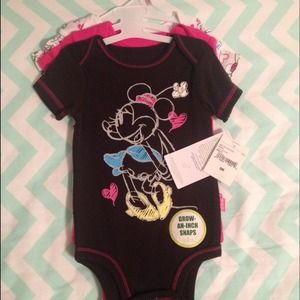 Micky mouse Minnie Mouse onesies