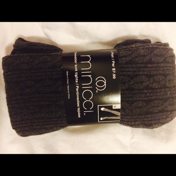 BRAND NEW Sweater knit grey tights!