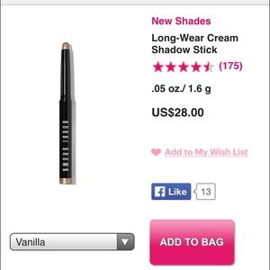 Bobbi Brown Cream Eye Shadow Stick in Vanilla 01