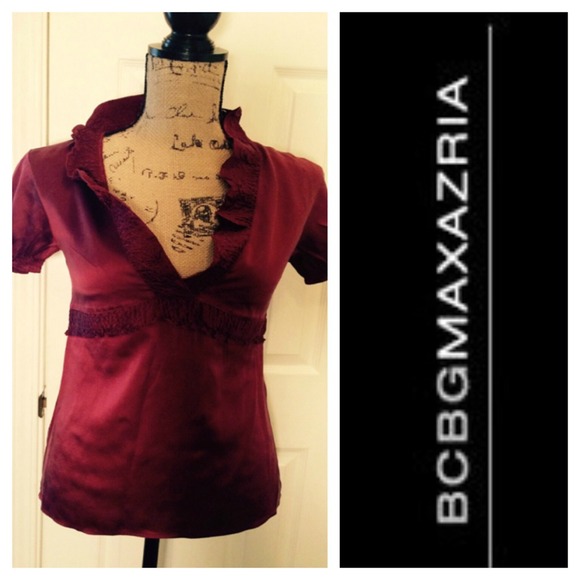 BCBGMaxAzria 100% silk top blouse