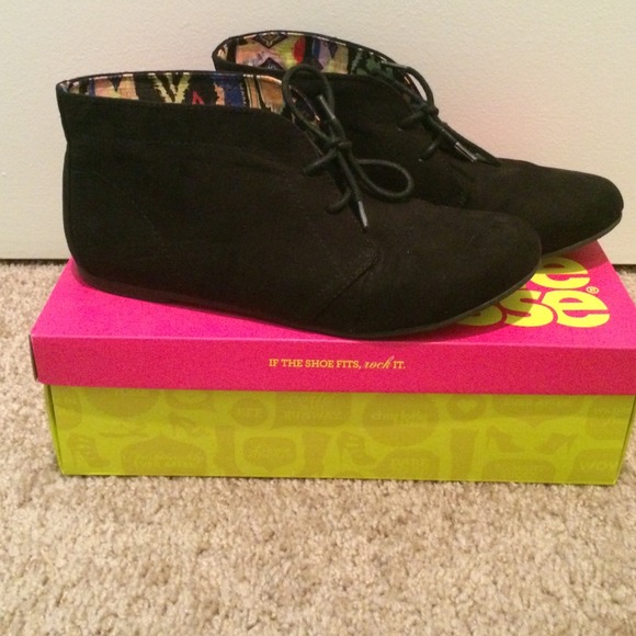 Black suede shoes!