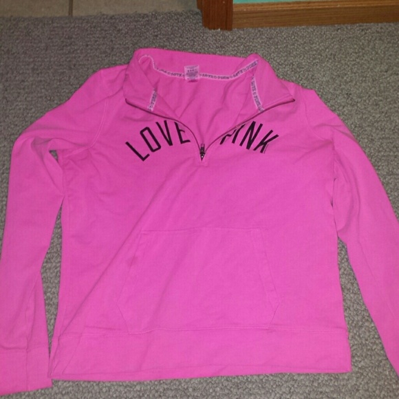 Victoria's secret pink half zip