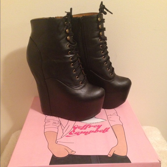 Jeffrey Campbell Boots - ✨Price Neg✨Jeffery Campbell Black Leather Damsel