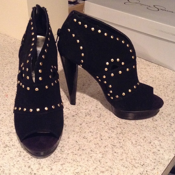Steve Madden "P Diem" Black Platform Boots - Picture 3 of 8