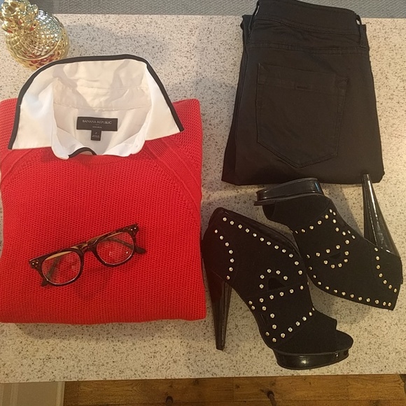 Steve Madden "P Diem" Black Platform Boots - Picture 2 of 8