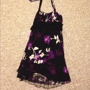 Floral halter dress