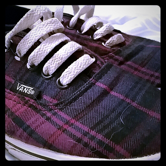 Purple plaid vans - Picture 1 of 3