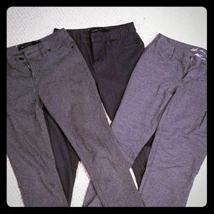 Grey stretch pants