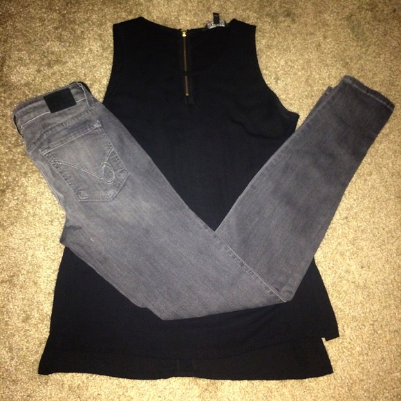bebe signature grey skinny jeans size 26