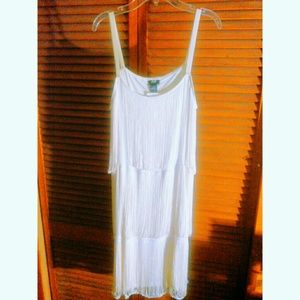 H&M white fringe dress