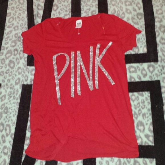 Victoria's secret PINK glitter tee