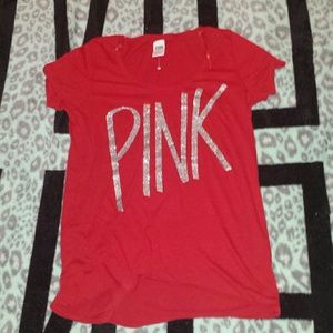 Victoria's secret PINK glitter tee