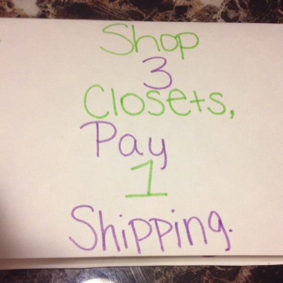 3 closets, one shipping!!