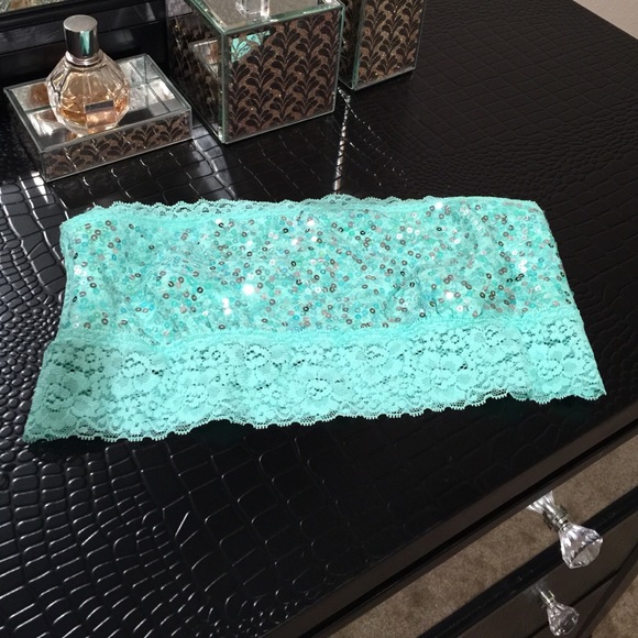 Nwt turquoise pink by vs bandeau - Picture 1 of 4