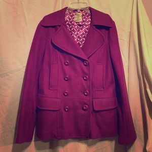 Purple/ berry/ magenta peacoat jacket