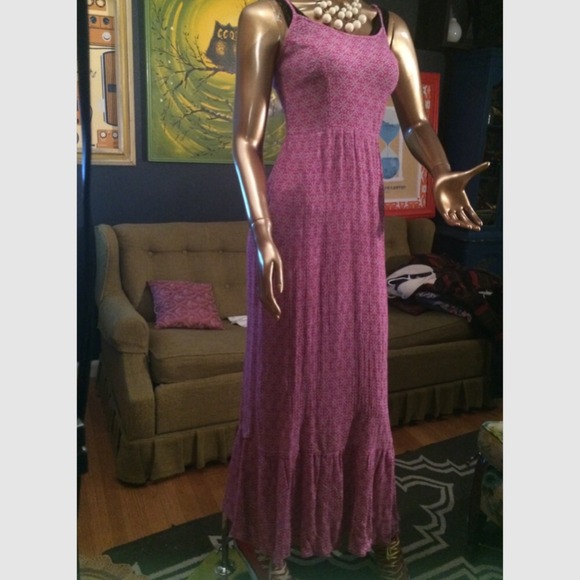 Mossimo Crinkle Prairie Ruffle Maxi Dress - Picture 2 of 4