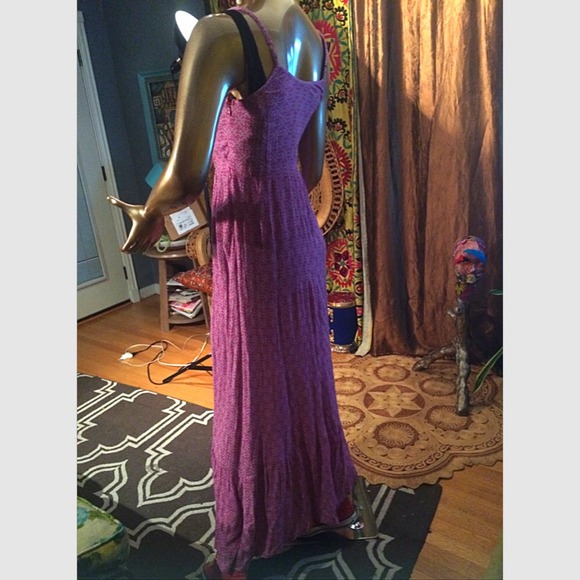 Mossimo Crinkle Prairie Ruffle Maxi Dress - Picture 3 of 4