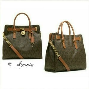 Michael Kors Hamilton Large MK Logo Tote Bag