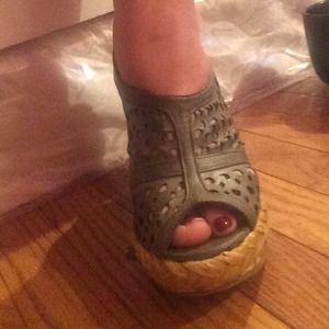 Coconuts Shoes - Olive green wedge Coconuts Shoes - Olive green wedge