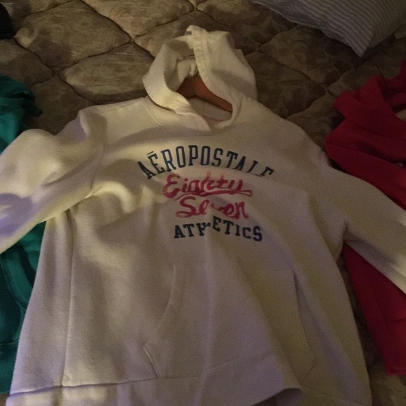 Aeropostale white hoodie