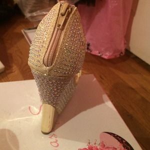 Shoes - Gold sparkly wedge Shoes - Gold sparkly wedge