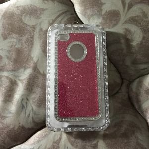 Sparkly pink iPhone 4/4s case