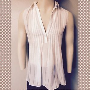 Alexander Wang collared shirt sleeve top