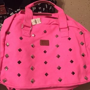 Victoria's Secret mini duffle bag. Studded