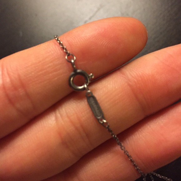 Authentic Tiffany flat open heart necklace - Picture 4 of 4