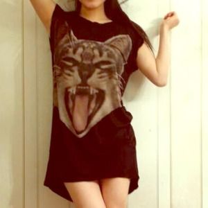 Meow! Long tee