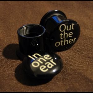 In One Ear Out The Other Plugs 11/16inch