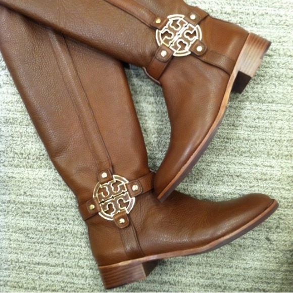 Tory Burch Amanda Boots in Almond - Picture 2 of 3