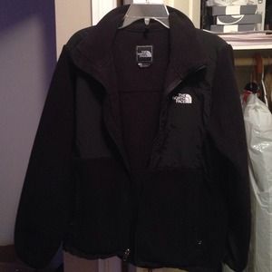 The North Face 100% authentic black fleece jacket