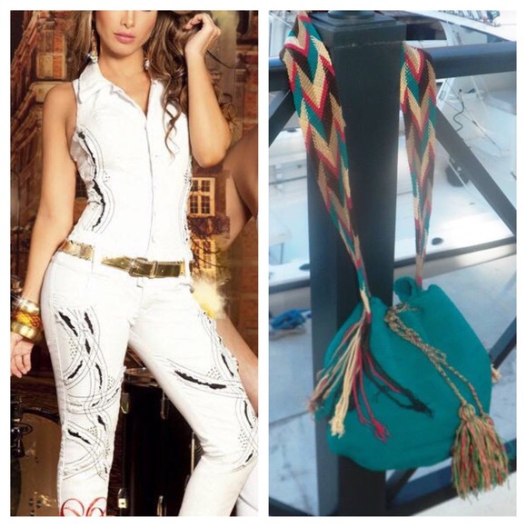 Light denim jumpsuit levantacolas colombiano