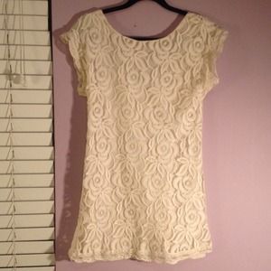 Fire Lace Floral Dress