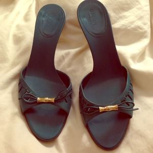 Teal Gucci heels