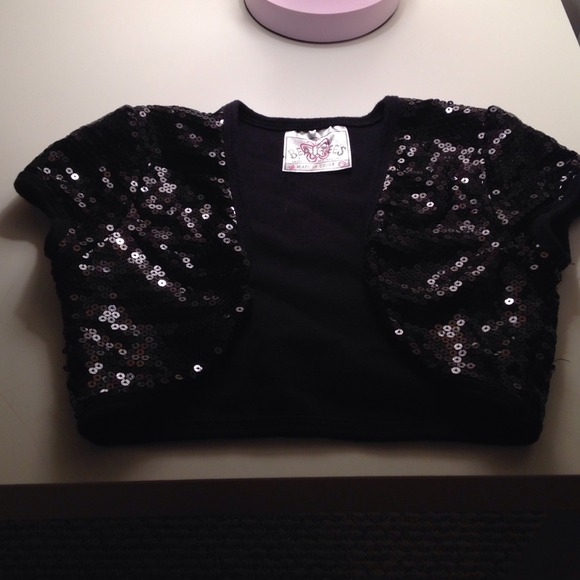 Little girls sequin cover up top size 6X
