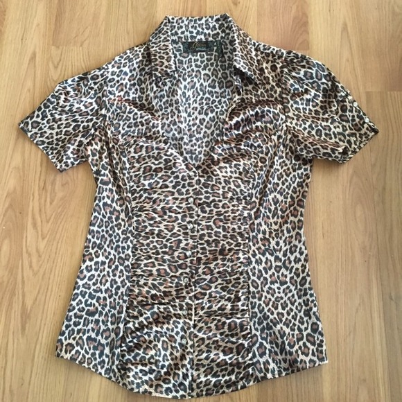 Leopard Print Guess Blouse