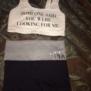 Victoria secret set both NWT sports bra and yoga