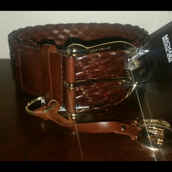 SOLD Michael Kors Woven Leather Belt SOLD - Picture 2 of 4