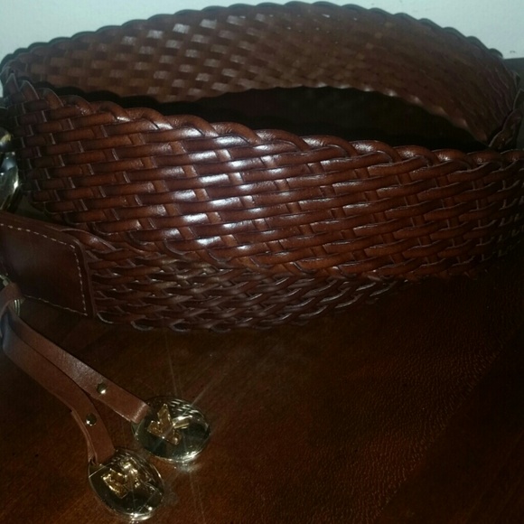 SOLD Michael Kors Woven Leather Belt SOLD - Picture 3 of 4